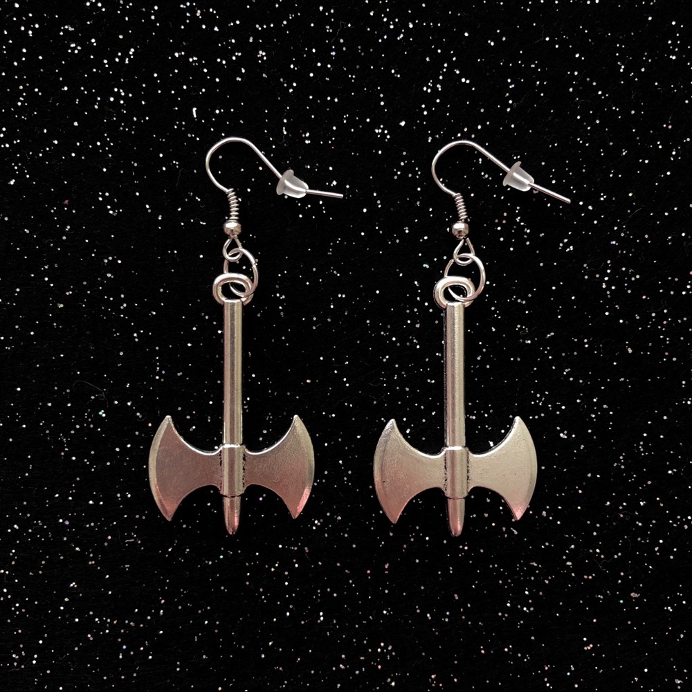 Hatchet axe earrings / danglers 🖤 OUT OF STOCK